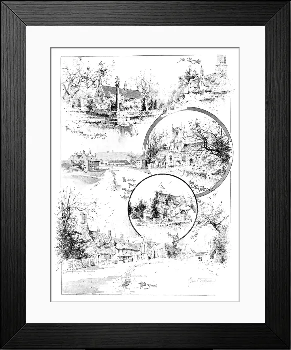 Framed Print : Rambling Sketches: Broadway, Worcestershire, 1895. Creator: Unknown Framed Print : Rambling Sketches: Broadway, Worcestershire, 1895. Creator: Unknown
