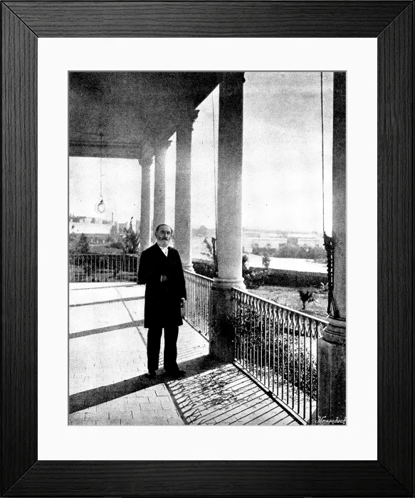Framed Print : Senor Saenz Pena, ex-President of Argentina, 1895. Creator: Adrian Lundstrom Framed Print : Senor Saenz Pena, ex-President of Argentina, 1895. Creator: Adrian Lundstrom