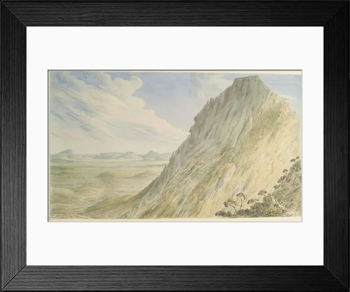 Framed Print : The Plain of Keratia from the Ridge of Hymettus, 1841. Creator: James Skene Framed Print : The Plain of Keratia from the Ridge of Hymettus, 1841. Creator: James Skene