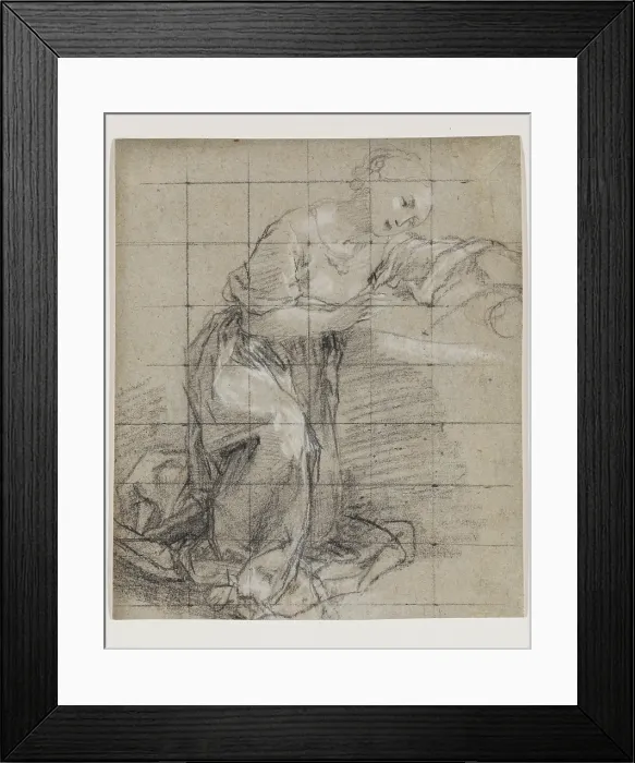 Framed Print : Study for the Madonna in Prado Nativity, between mid-16th and early 17th century. Creator: Federico Barocci Framed Print : Study for the Madonna in Prado Nativity, between mid-16th and early 17th century. Creator: Federico Barocci