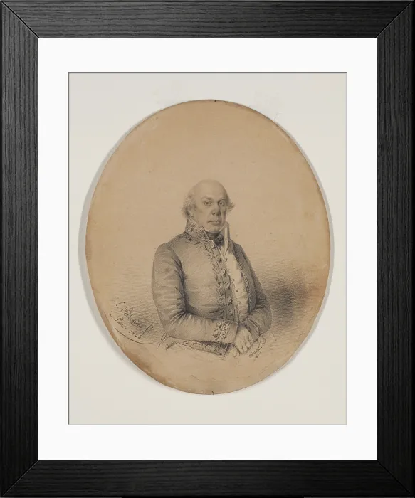 Framed Print : Daniel Brent, 1828. Creator: Louis-Jean Baptiste Pellegrin Framed Print : Daniel Brent, 1828. Creator: Louis-Jean Baptiste Pellegrin