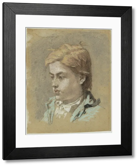 Framed Print : Portrait of a Young Man, c1856. Creator: Edouard Manet Framed Print : Portrait of a Young Man, c1856. Creator: Edouard Manet