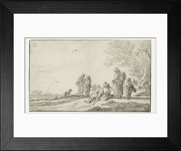 Framed Print : Landscape with Figures, 1631. Creator: Jan van Goyen Framed Print : Landscape with Figures, 1631. Creator: Jan van Goyen