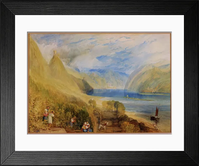 Framed Print : Baccharach on the Rhine, c1820. Creator: JMW Turner Framed Print : Baccharach on the Rhine, c1820. Creator: JMW Turner