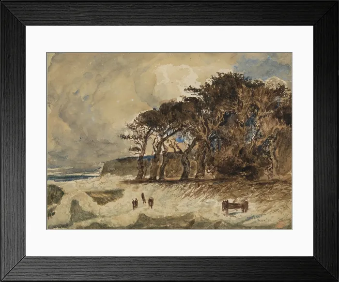 Framed Print : Flood Tide at Honfleur (Autumnal Equinox), c1835. Creator: Paul Huet Framed Print : Flood Tide at Honfleur (Autumnal Equinox), c1835. Creator: Paul Huet