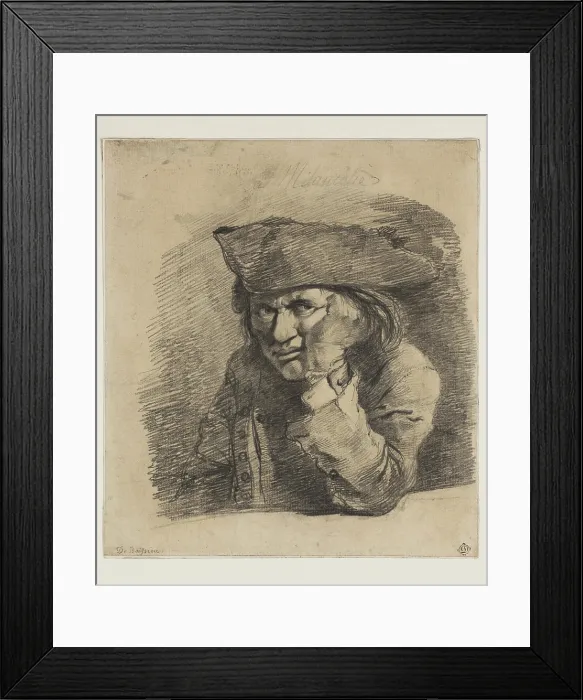 Framed Print : La Melancolie, between 1789 and 1810. Creator: Jean-Jacques de Boissieu Framed Print : La Melancolie, between 1789 and 1810. Creator: Jean-Jacques de Boissieu