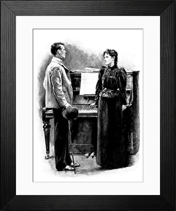Framed Print : Eve's Ransom...'It's all right! I had a letter this morning. She has gone to Dudley.', 1895 Framed Print : Eve's Ransom...'It's all right! I had a letter this morning. She has gone to Dudley.', 1895
