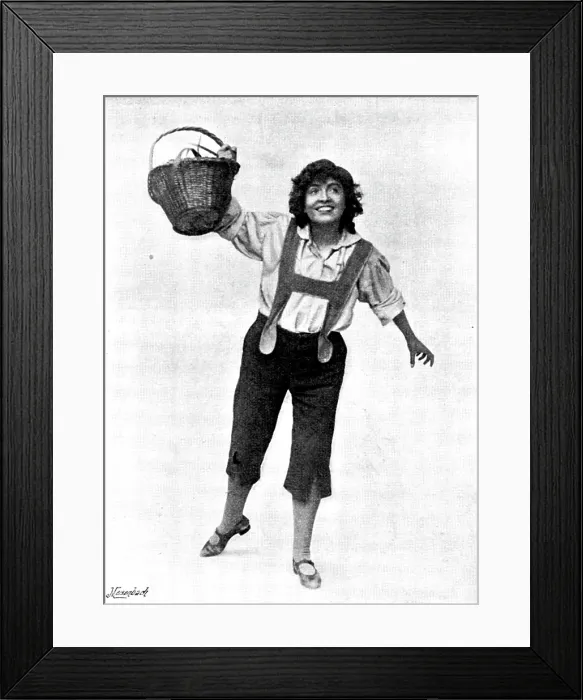 Framed Print : 'Hansel and Gretel, at the Gaiety Theatre: Miss Marie Elba as Hansel, 1895 Framed Print : 'Hansel and Gretel, at the Gaiety Theatre: Miss Marie Elba as Hansel, 1895