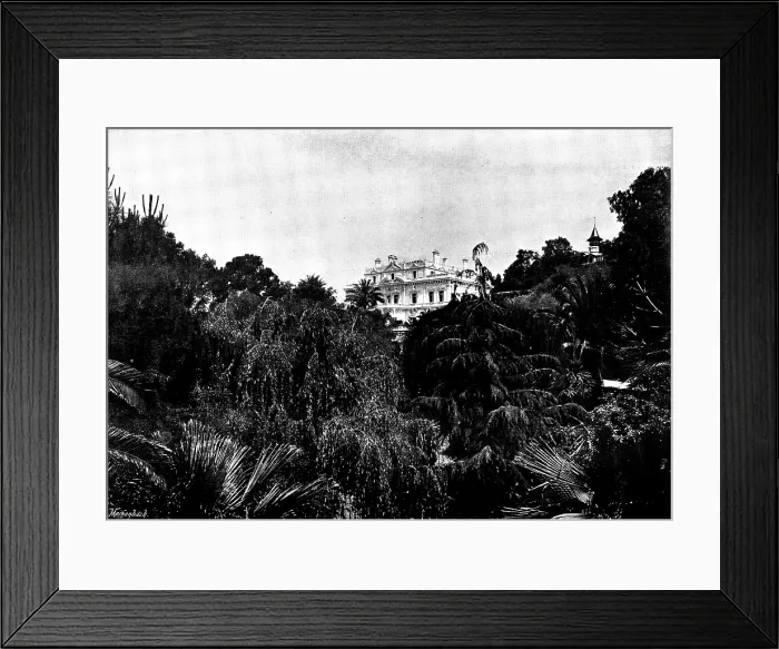 Framed Print : Lord Render's Chateau Thorenc, at Cannes, where Mr. Gladstone is staying, 1895. Creator: George Meisenbach. Lord Render's Chateau Thorenc, at Cannes, where Mr Framed Print : Lord Render's Chateau Thorenc, at Cannes, where Mr. Gladstone is staying, 1895. Creator: George Meisenbach. Lord Render's Chateau Thorenc, at Cannes, where Mr
