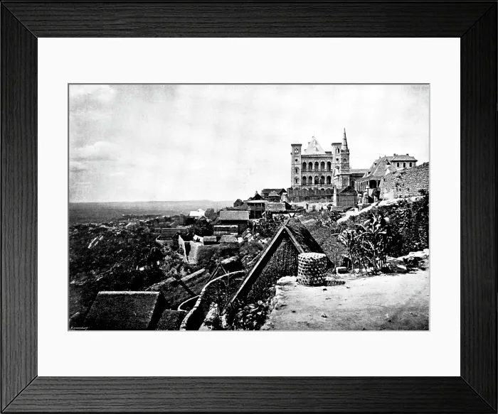 Framed Print : Antananarivo, the capital of Madagascar, from the south-west, 1895. Creator: George Meisenbach Framed Print : Antananarivo, the capital of Madagascar, from the south-west, 1895. Creator: George Meisenbach