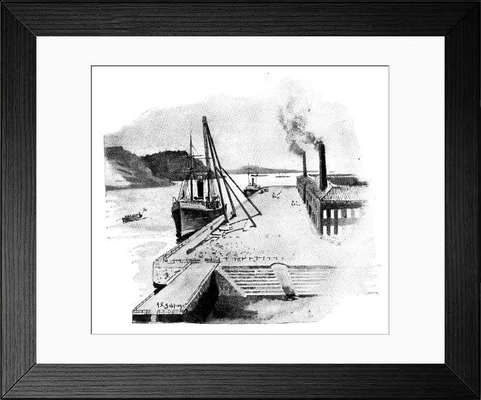 Framed Print : In the Dockyard, Port Arthur, 1895. Creator: Unknown Framed Print : In the Dockyard, Port Arthur, 1895. Creator: Unknown