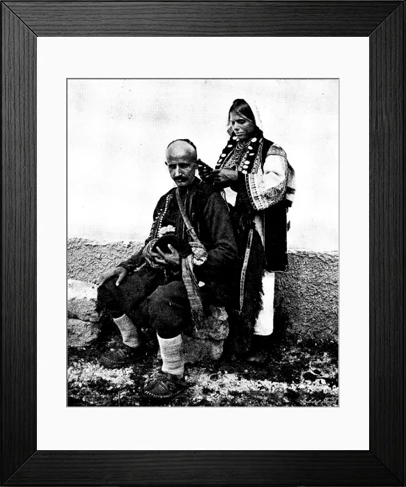 Framed Print : Ten Days in Bosnia: a 'snap-shot' near Serajevo, 1895. Creator: Andre & Sleigh Framed Print : Ten Days in Bosnia: a 'snap-shot' near Serajevo, 1895. Creator: Andre & Sleigh