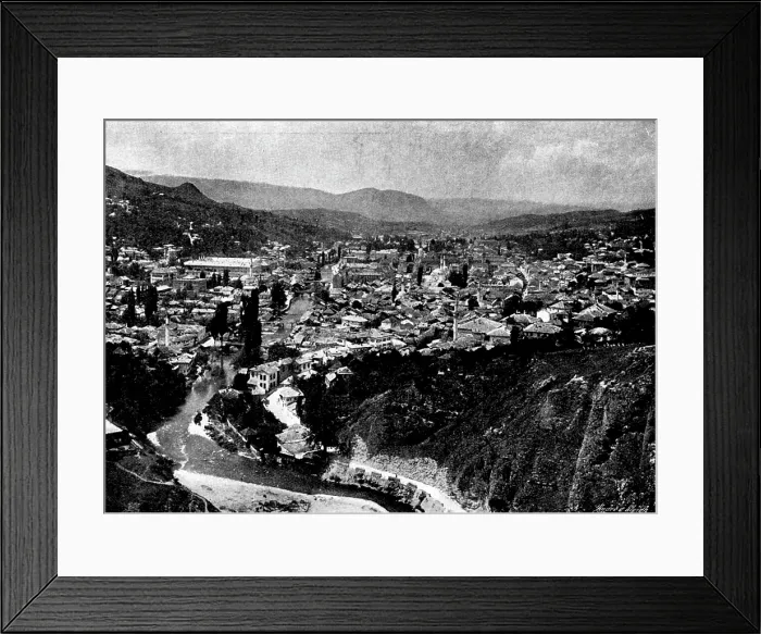 Framed Print : Ten Days in Bosnia: Serajevo from the Citadel, 1895. Creator: Andre & Sleigh Framed Print : Ten Days in Bosnia: Serajevo from the Citadel, 1895. Creator: Andre & Sleigh