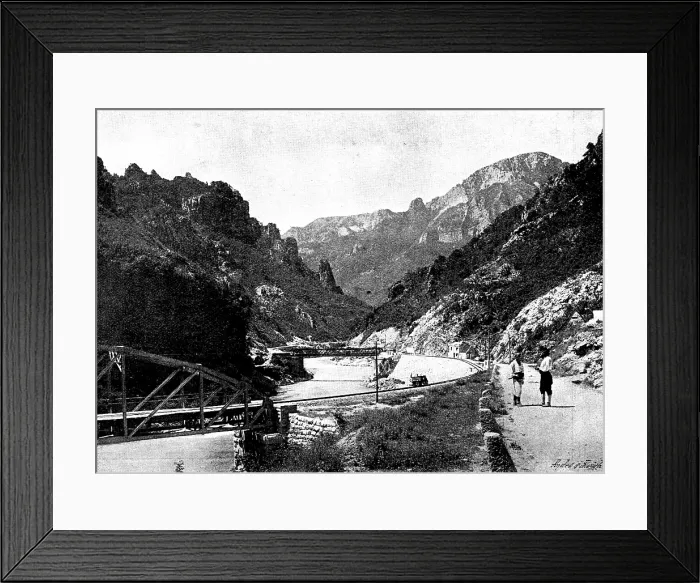 Framed Print : Ten Days in Bosnia: the railway to Jajce, 1895. Creator: Andre & Sleigh Framed Print : Ten Days in Bosnia: the railway to Jajce, 1895. Creator: Andre & Sleigh