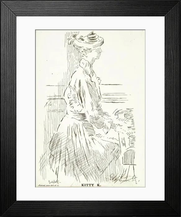 Framed Print : Kitty K, c1923. Creator: Walter Richard Sickert Framed Print : Kitty K, c1923. Creator: Walter Richard Sickert