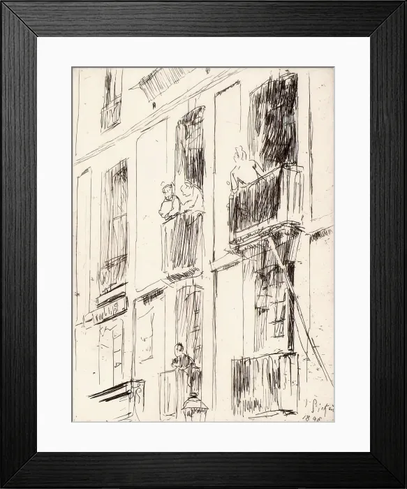 Framed Print : Dieppe, Rue de la Halle au Ble, 1893. Creator: Walter Richard Sickert Framed Print : Dieppe, Rue de la Halle au Ble, 1893. Creator: Walter Richard Sickert