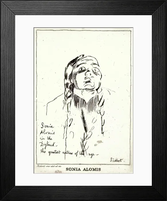 Framed Print : Sonia Alomis, c1922. Creator: Walter Richard Sickert Framed Print : Sonia Alomis, c1922. Creator: Walter Richard Sickert