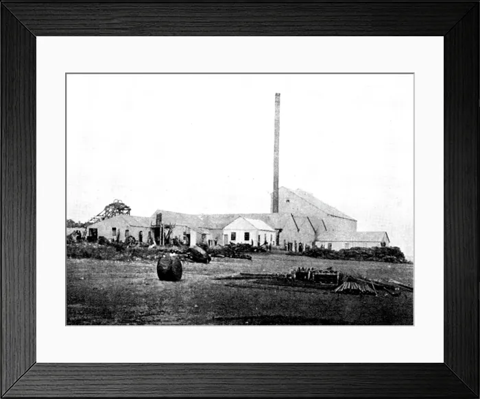 Framed Print : The Buffelsdoorn Mine: Battery-Buildings, 1895. Creator: A. Betton Framed Print : The Buffelsdoorn Mine: Battery-Buildings, 1895. Creator: A. Betton
