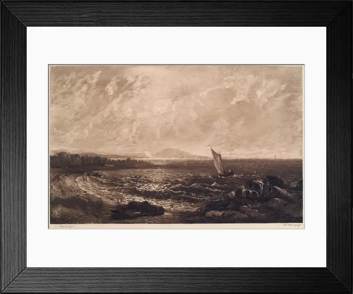 Framed Print : Aberlady Bay, (c1820s), c1889. Creator: William Brassey Hole Framed Print : Aberlady Bay, (c1820s), c1889. Creator: William Brassey Hole