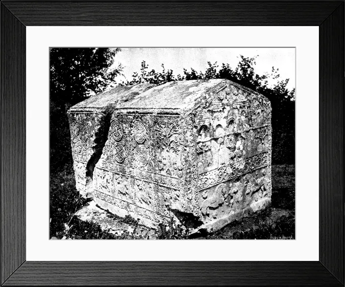 Framed Print : Ten Days in Bosnia - A Bogomile sarcophagus, 1895. Creator: Andre & Sleigh Framed Print : Ten Days in Bosnia - A Bogomile sarcophagus, 1895. Creator: Andre & Sleigh