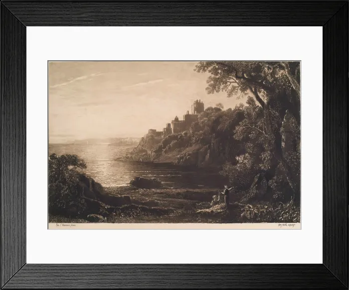 Framed Print : Ravensheugh Castle, (c1826), c1889. Creator: William Brassey Hole Framed Print : Ravensheugh Castle, (c1826), c1889. Creator: William Brassey Hole