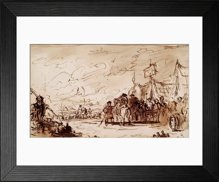 Framed Print : An Encampment, 1825-1841. Creator: David Wilkie Framed Print : An Encampment, 1825-1841. Creator: David Wilkie