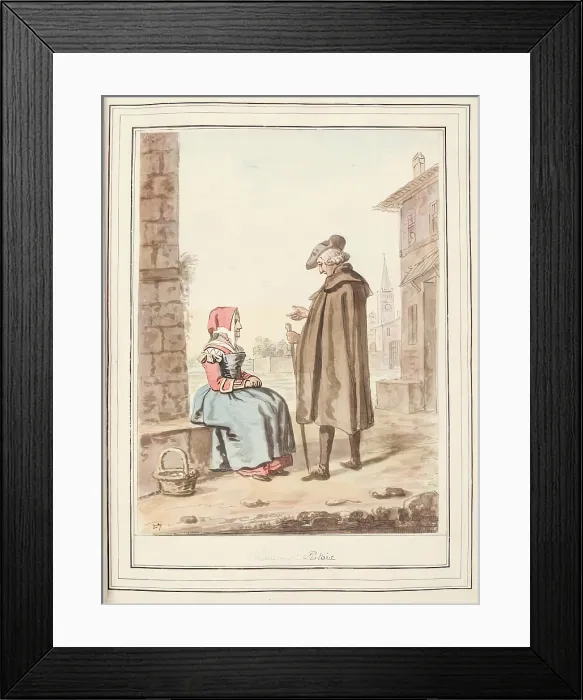 Framed Print : Woman of Pistoia, leaf from A Collection of Dresses by David Allan Mostly from Nature, 1776 Framed Print : Woman of Pistoia, leaf from A Collection of Dresses by David Allan Mostly from Nature, 1776