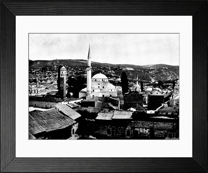 Framed Print : Ten Days in Bosnia - Golden Serajevo, 1895. Creator: Andre & Sleigh Framed Print : Ten Days in Bosnia - Golden Serajevo, 1895. Creator: Andre & Sleigh