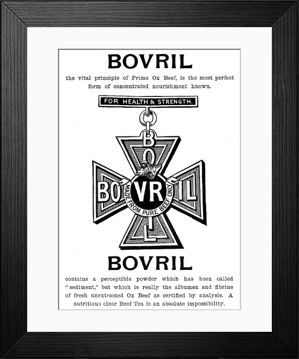 Framed Print : Advertisement for Bovril, 1895. Creator: Unknown Framed Print : Advertisement for Bovril, 1895. Creator: Unknown