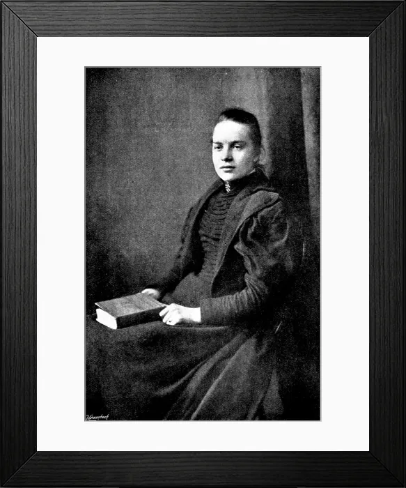 Framed Print : Fraulein Bocker, the only woman saved from the 'Elbe' Disaster, 1895. Creator: Russell & Sons Framed Print : Fraulein Bocker, the only woman saved from the 'Elbe' Disaster, 1895. Creator: Russell & Sons