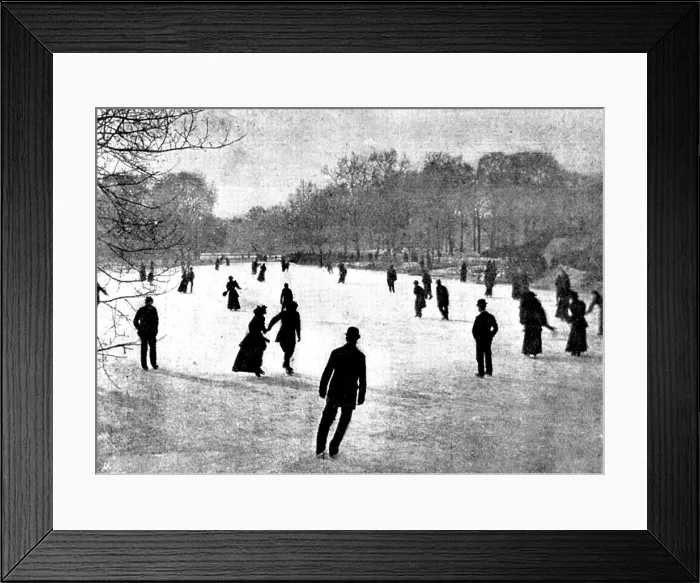 Framed Print : Skating in London: Regent's Park, 1895. Creator: Russell & Sons. Skating in London: Regent's Park, 1895. Creator: Russell & Sons Framed Print : Skating in London: Regent's Park, 1895. Creator: Russell & Sons. Skating in London: Regent's Park, 1895. Creator: Russell & Sons