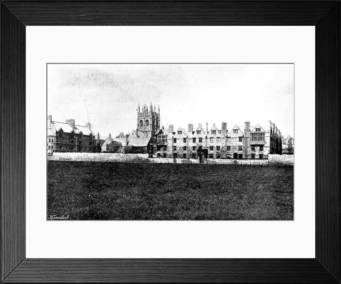 Framed Print : The late Lord Randolph Churchill: Merton College, Oxford, 1895. Creator: Hills and Saunders Framed Print : The late Lord Randolph Churchill: Merton College, Oxford, 1895. Creator: Hills and Saunders