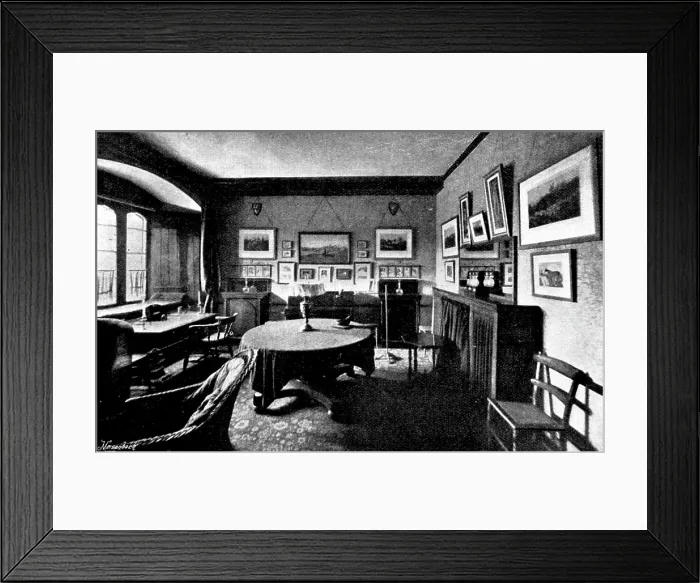 Framed Print : The late Lord Randolph Churchill: room occupied by Lord Randolph Churchill at Merton College, 1895. Creator: Hills and Saunders Framed Print : The late Lord Randolph Churchill: room occupied by Lord Randolph Churchill at Merton College, 1895. Creator: Hills and Saunders