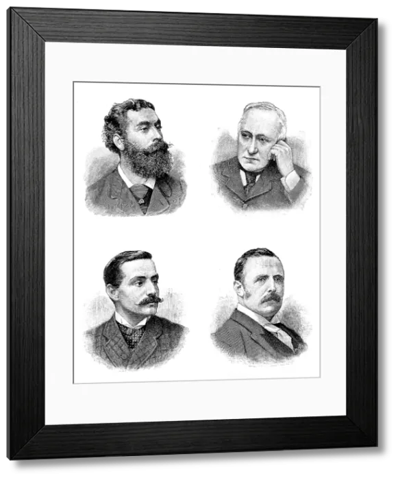 Framed Print : Lord Battersea; Lord Welby; Mr. Charles E. Hobhouse; Mr. William H. Holland, 1895. Creator: P Naumann Framed Print : Lord Battersea; Lord Welby; Mr. Charles E. Hobhouse; Mr. William H. Holland, 1895. Creator: P Naumann
