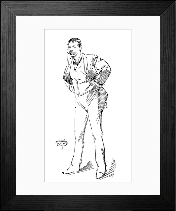 Framed Print : The late Lord Randolph Churchill: the Member for Woodstock, 1874, (1895). Creator: Carl Hentschel Framed Print : The late Lord Randolph Churchill: the Member for Woodstock, 1874, (1895). Creator: Carl Hentschel