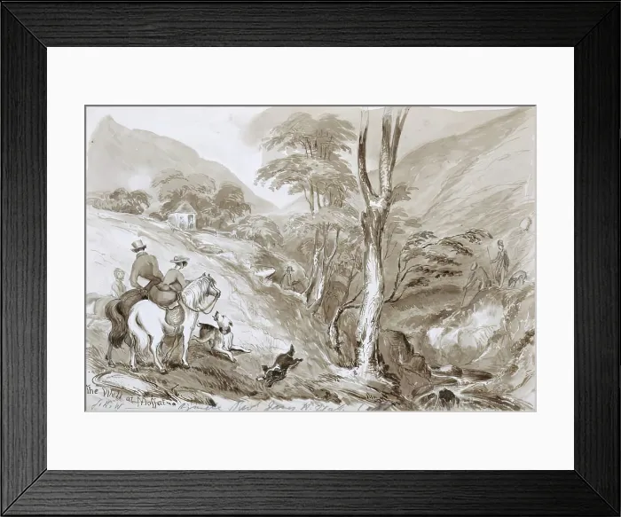 Framed Print : The Well At Moffat, 1837. Creator: James W Wake Framed Print : The Well At Moffat, 1837. Creator: James W Wake