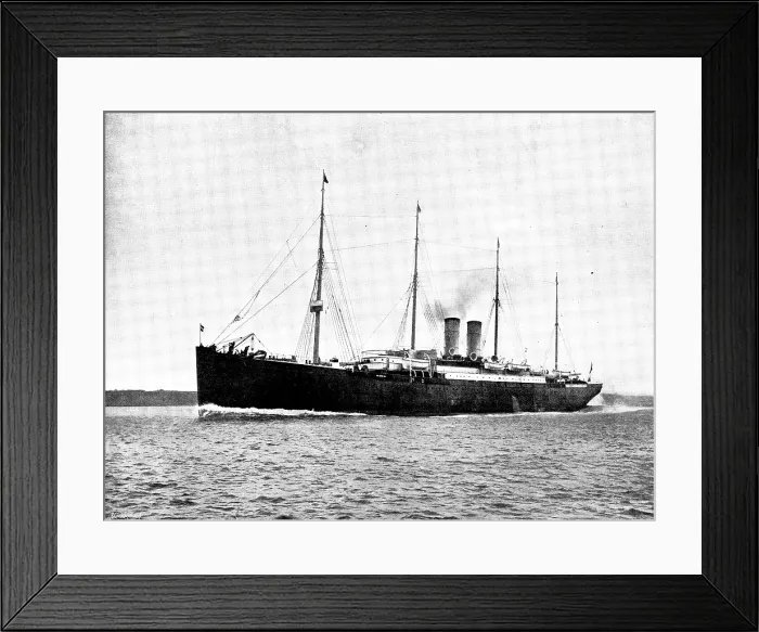 Framed Print : The Loss of the North German Lloyd steam-ship 'Elbe, '... 1895. Creator: Symonds Framed Print : The Loss of the North German Lloyd steam-ship 'Elbe, '... 1895. Creator: Symonds