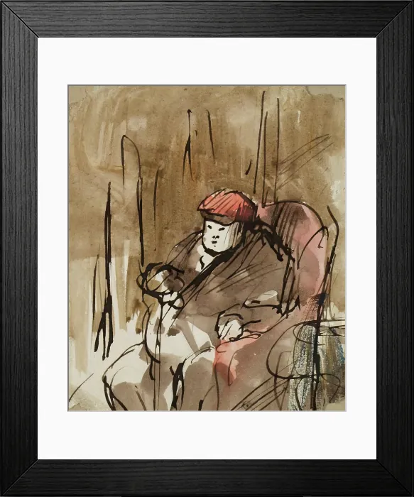 Framed Print : Lord Panmure - sketch, c1847. Creator: John Phillip Framed Print : Lord Panmure - sketch, c1847. Creator: John Phillip