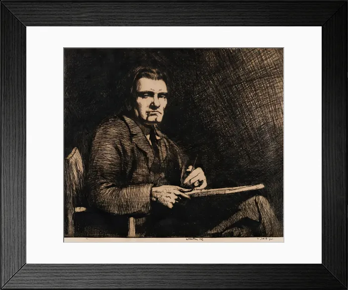 Framed Print : James McBey LLd, 1921. Creator: Ernest Stephen Lumsden Framed Print : James McBey LLd, 1921. Creator: Ernest Stephen Lumsden