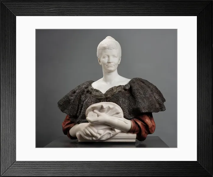 Framed Print : Mrs J. Coutts Michie, c1890. Creator: Alfred Gilbert Framed Print : Mrs J. Coutts Michie, c1890. Creator: Alfred Gilbert