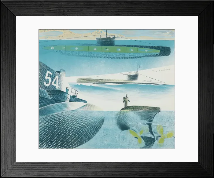 Framed Print : Different Aspects of Submarines, 1940 - 1941. Creator: Eric Ravilious Framed Print : Different Aspects of Submarines, 1940 - 1941. Creator: Eric Ravilious