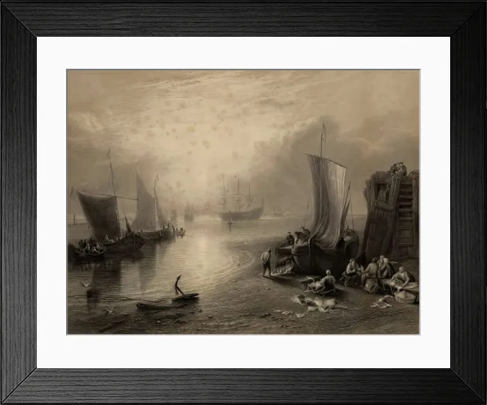 Framed Print : Sun Rising through Vapour. Creator: Unknown Framed Print : Sun Rising through Vapour. Creator: Unknown
