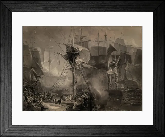 Framed Print : The Death of Nelson at Battle of Trafalgar. Creator: JMW Turner Framed Print : The Death of Nelson at Battle of Trafalgar. Creator: JMW Turner