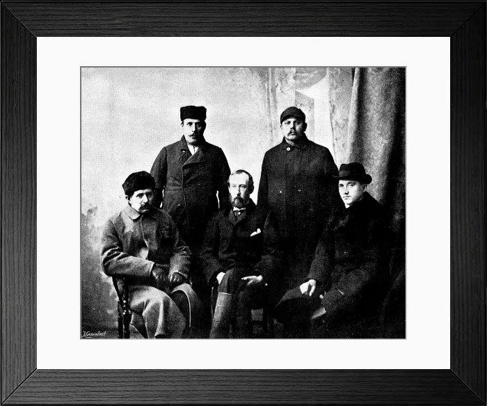 Framed Print : The Loss of the North German Lloyd steam-ship 'Elbe': some of the survivors, 1895. Creator: Walter Boughton Framed Print : The Loss of the North German Lloyd steam-ship 'Elbe': some of the survivors, 1895. Creator: Walter Boughton