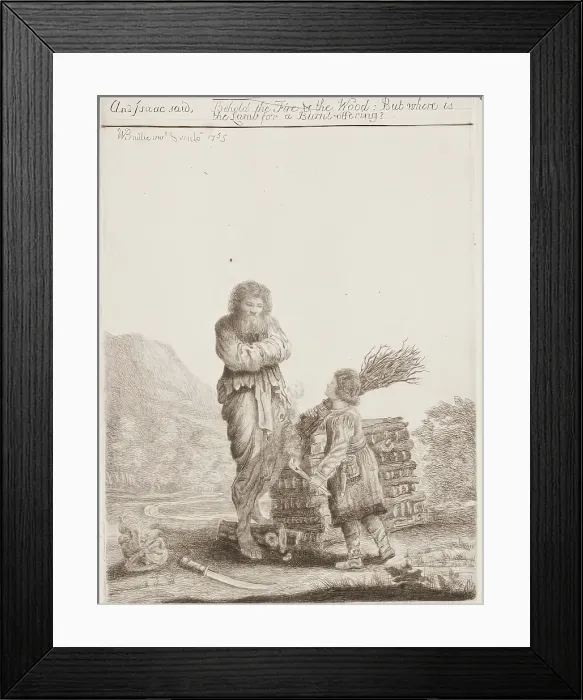 Framed Print : Abraham and Isaac, c1765. Creator: William Baillie Framed Print : Abraham and Isaac, c1765. Creator: William Baillie