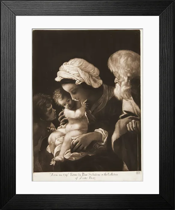 Framed Print : The Holy Family, (c1610s), c1760s. Creator: William Baillie Framed Print : The Holy Family, (c1610s), c1760s. Creator: William Baillie