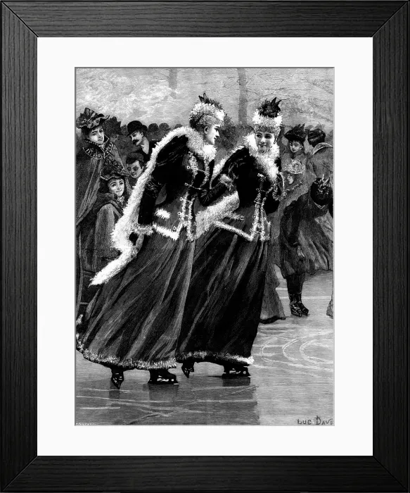 Framed Print : Sisters - drawn by Lucien Davis, 1895. Creator: R. Taylor Framed Print : Sisters - drawn by Lucien Davis, 1895. Creator: R. Taylor