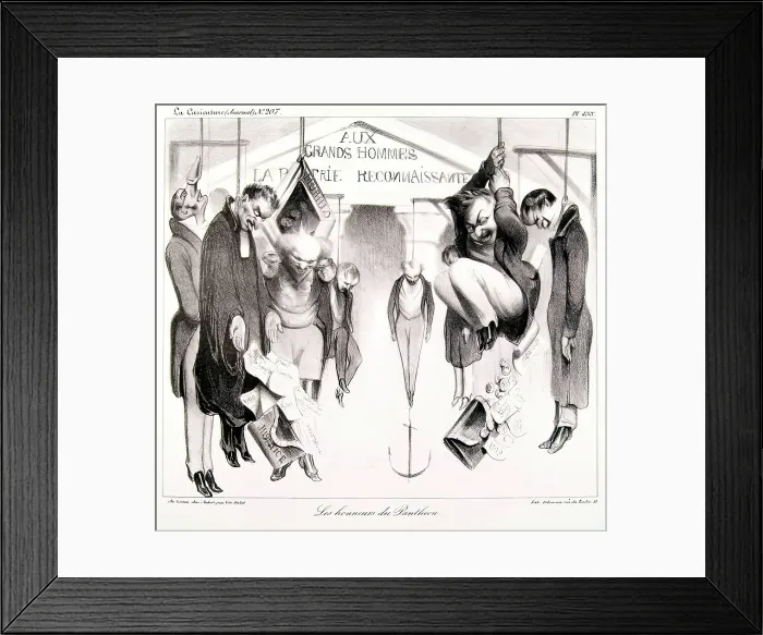 Framed Print : Les Honneurs du Pantheon, 1834. Creator: Honore Daumier Framed Print : Les Honneurs du Pantheon, 1834. Creator: Honore Daumier