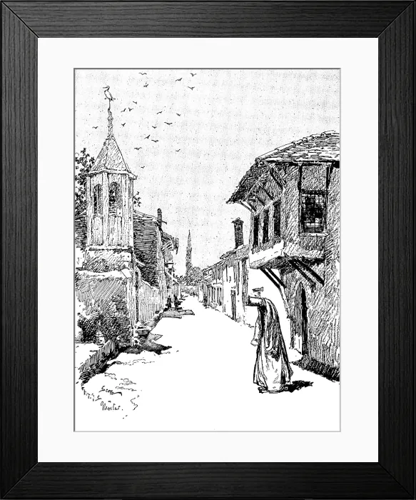 Framed Print : Ten Days in Bosnia: a street in Mostar, 1895. Creator: Unknown Framed Print : Ten Days in Bosnia: a street in Mostar, 1895. Creator: Unknown