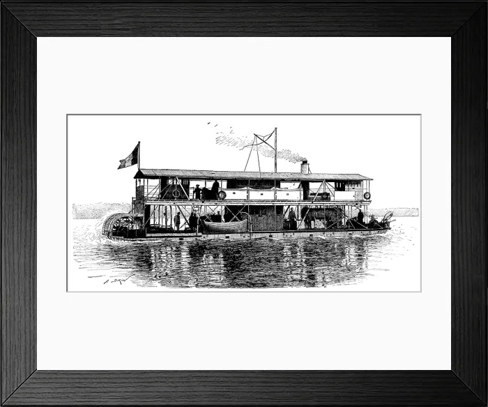 Framed Print : The French gun-boat 'Precieuse, ' specially constructed for the Madagascar Expedition, 1895. Creator: Unknown Framed Print : The French gun-boat 'Precieuse, ' specially constructed for the Madagascar Expedition, 1895. Creator: Unknown